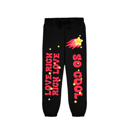 Red So Cool Star Joggers